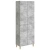 vidaXL Kastenset 2 pcs Betongrijs Bewerkt hout