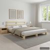 vidaXL Bedframe pallet massief grenenhout 180x200 cm