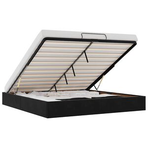 vidaXL Ottoman bedframe zonder matras 180x200 cm fluweel zwart