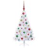 vidaXL Kunstkerstboom met 150 LED Wit 120 cm PVC en staal