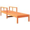 vidaXL Ligbed 199,5x62x55 cm massief grenenhout wasbruin