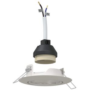 vidaXL Spotlights met schijnwerpers 6 pcs Wit 9 x 9 cm Metaal