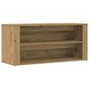 vidaXL Schoenenbankje 100x35x45 cm bewerkt hout artisanaal eikenkleur