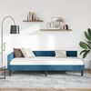 vidaXL Hoekbedframe Blauw 80 cm x 200 cm VelvetenPlywood