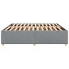 vidaXL Bedframe zonder matras stof lichtgrijs 180x200 cm