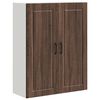 vidaXL Wandkast PORTO Bruin Eiken 80 x 31 x 100 cm Bewerkt hout