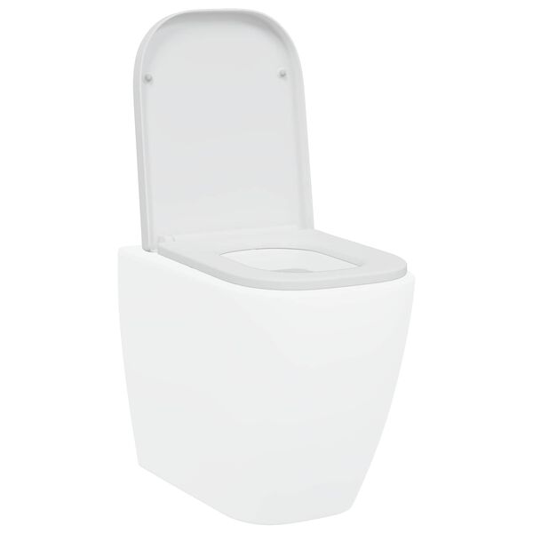 vidaXL Toiletzitting Wit 44,5 x 35 x 3,6 cm Duroplast