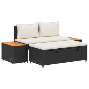 vidaXL Buiten bankenset 4 -Seater 4 st 55 x 30 x 39 cm Rechthoekig