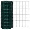 vidaXL Euro hek 25x0,8 m staal groen