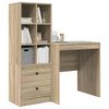 vidaXL Bureau met lade 2 pcs Sonoma Eiken