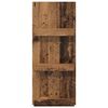 vidaXL Tijdschrift Rek met plank Oudhout 43 x 11 x 102 cm Bewerkt hout