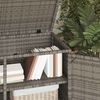 vidaXL Tuinkast 110x55x60,5 cm poly rattan grijs