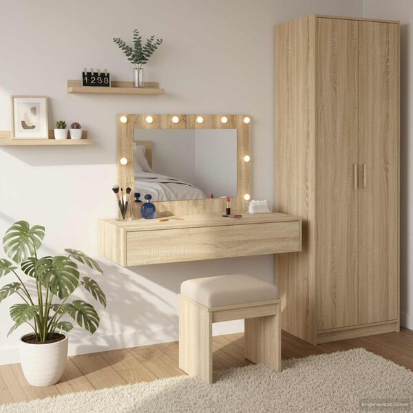 vidaXL Plafondtafel met lade Bruin 100 x 40 x 70 cm Bewerkt hout