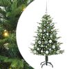 vidaXL Artificial Pre-lit Kerstboom met Ballenset Groen 120 cm