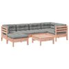 vidaXL 7-delige Loungeset met kussens massief douglas vurenhout