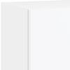 vidaXL 4-delige Tv-wandmeubelset met LED-verlichting bewerkt hout wit