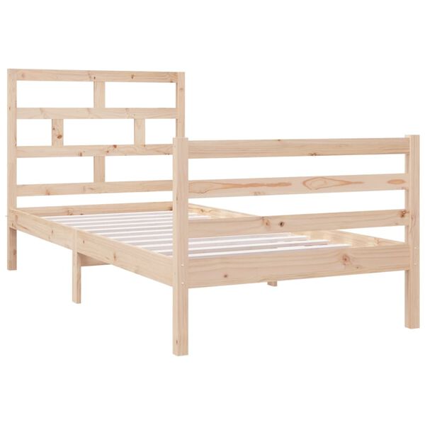 vidaXL Bedframe massief hout 90x190 cm