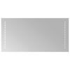 vidaXL LED Badkamer Spiegel Doorzichtig 60 x 30 cm gehard glas
