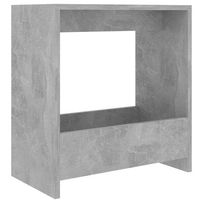 vidaXL Bijzettafel 50x26x50 cm spaanplaat betongrijs
