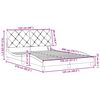 vidaXL Bedframe met LED zonder matras 120x200 cm stof zwart