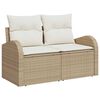 vidaXL Tuin Sofa Set 4 pcs Beige poly rattan