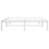 vidaXL Bedframe metaal wit 135x190 cm