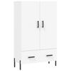 vidaXL Hoge kast 69,5x31x115 cm bewerkt hout wit