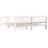 vidaXL Bedframe met hoofdeinde zonder matras 200x200 cm wit