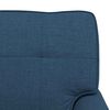 vidaXL Chaise Lounge met kussen Blauw 91 x 157 x 91 cm Stof