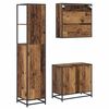 vidaXL Badkamermeubelset met lade 3 pcs Oud Hout Bewerkt hout