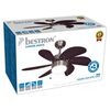 Bestron Plafondventilator met lamp DC30BC 75 cm 50 W chroom