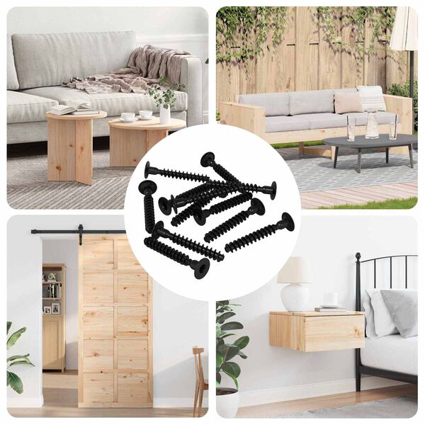 vidaXL Socket cap head schroef 5143 pcs Zwart IJzer