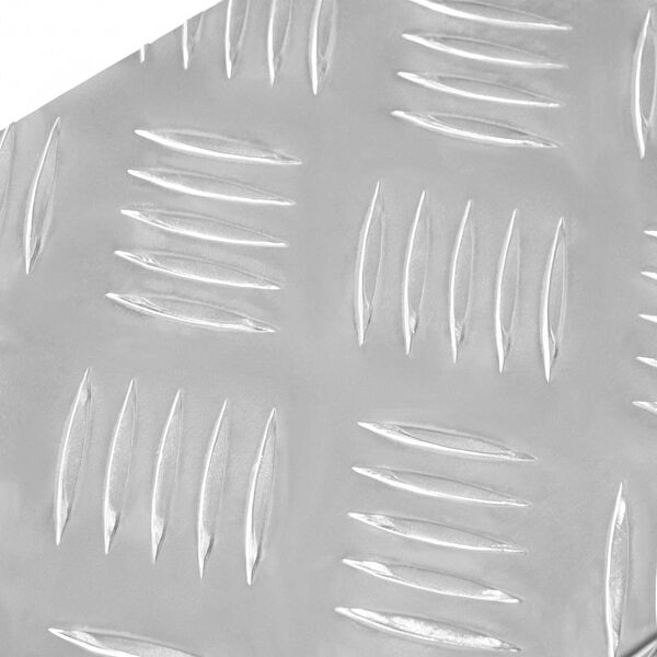 vidaXL Trap Tread Rechthoekig 15 pcs Zilver 60 x 18 cm Aluminium