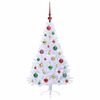 vidaXL Kunstkerstboom met 150 LED Wit 120 cm PVC en staal