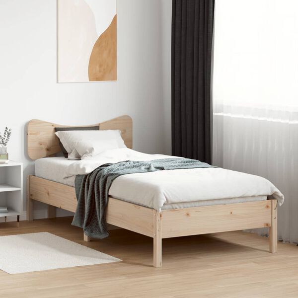vidaXL Bedframe zonder matras massief grenenhout 100x200 cm