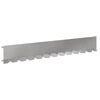 vidaXL Gazonrand 20 st 102 x 15 x 4 cm Staal Zilverkleurig