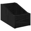 vidaXL LP Recorddoos Zwart eiken 18 x 32 x 18 cm Bewerkt hout