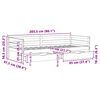 vidaXL Slaapbank met lades 90x200 cm massief grenenhout wit