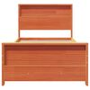 vidaXL Bedframe met hoofdeinde Wasbruin 75 x 190 cm Bewerkt hout