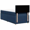 vidaXL Boxspring met matras stof blauw 90x200 cm