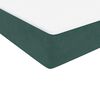 vidaXL Boxspring met matras en LED fluweel donkergroen 80x220 cm
