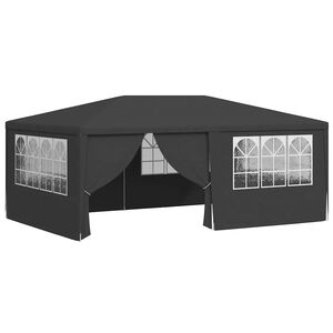 vidaXL Partytent met zijwanden professioneel 90 g/m&sup2; 4x6 m antraciet