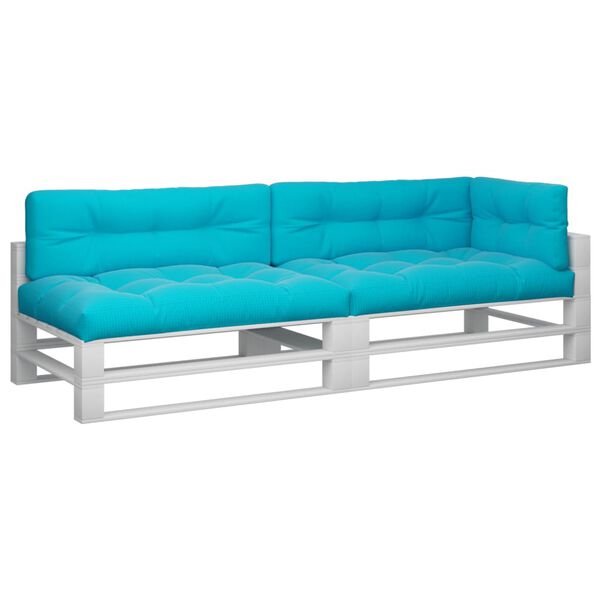 vidaXL Palletkussens 5 st stof turquoise