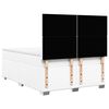 vidaXL Boxspring met matras kunstleer wit 140x190 cm