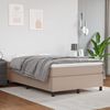vidaXL Boxspring bed kunstleer cappuccinokleurig 120x200 cm