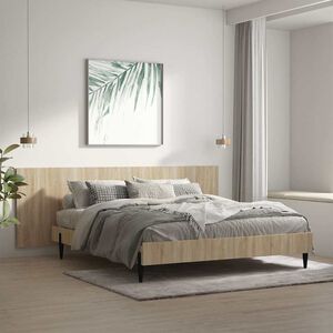 vidaXL Hoofdbord wandmodel 240x1,5x80 cm bewerkt hout sonoma eiken