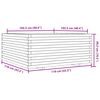 vidaXL Plantenbak 110x110x49,5 cm massief douglashout