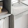 vidaXL Bureau met lade 2 pcs Beton Grijs