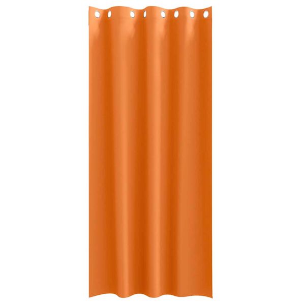 vidaXL Zwart-out Gordijnen met Ringen 2 pcs Feloranje 260 x 140 cm