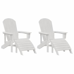 vidaXL Tuinstoel 2 st Wit Polyetheen